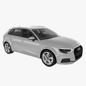 audi a3 sportback g-tron 3d max
