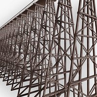 Wooden Trestle Bridge