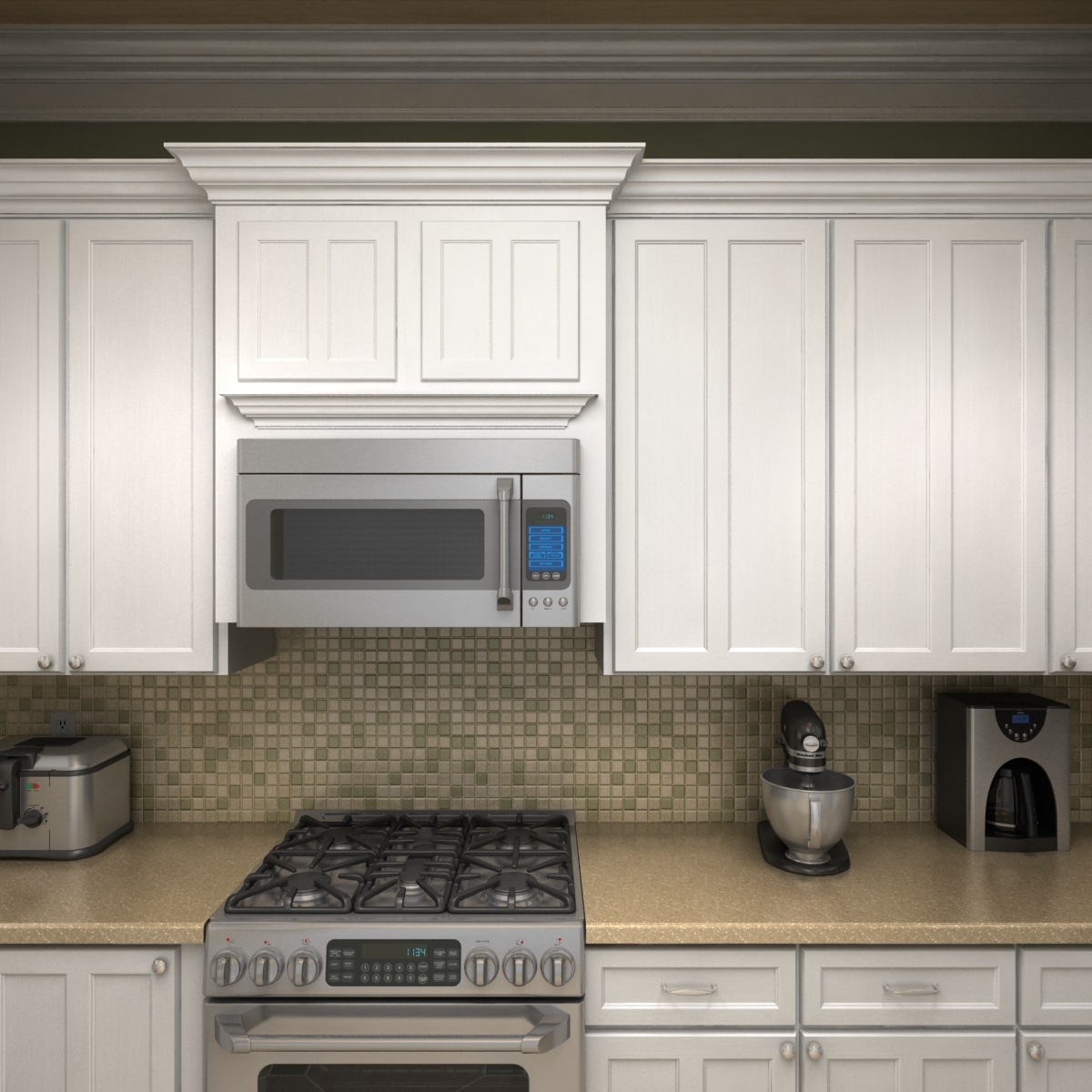 3d max kitchen scene