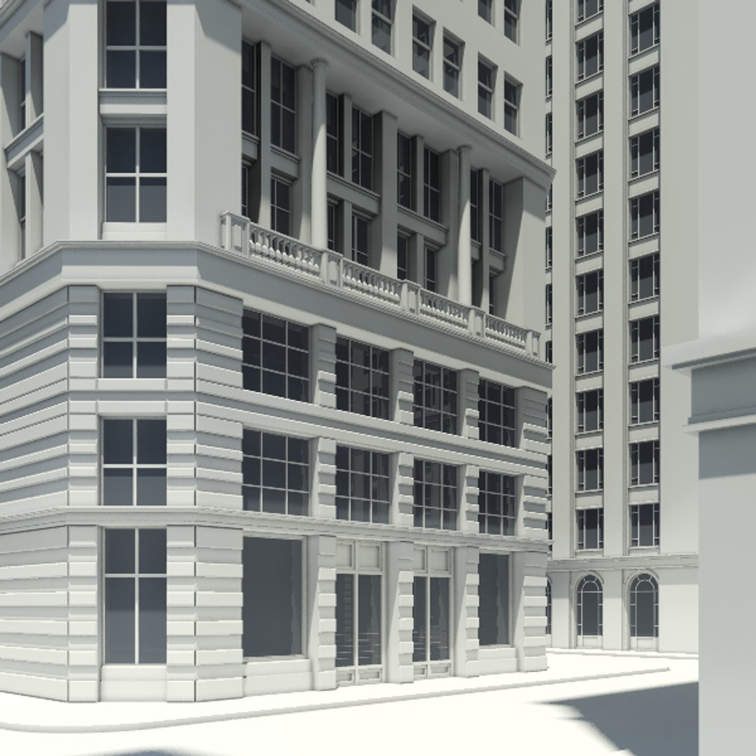 City Buildings 3d Model