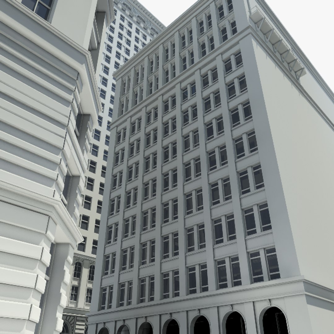 City Buildings 3d Model