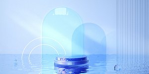 3D model C4D glass texture creative e-