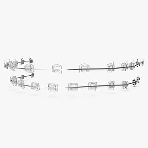 Self Ligating Transparent Dental Braces V02