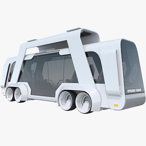 hybrid sci-fi train rig 3D model