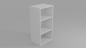 3D cabinet blank white