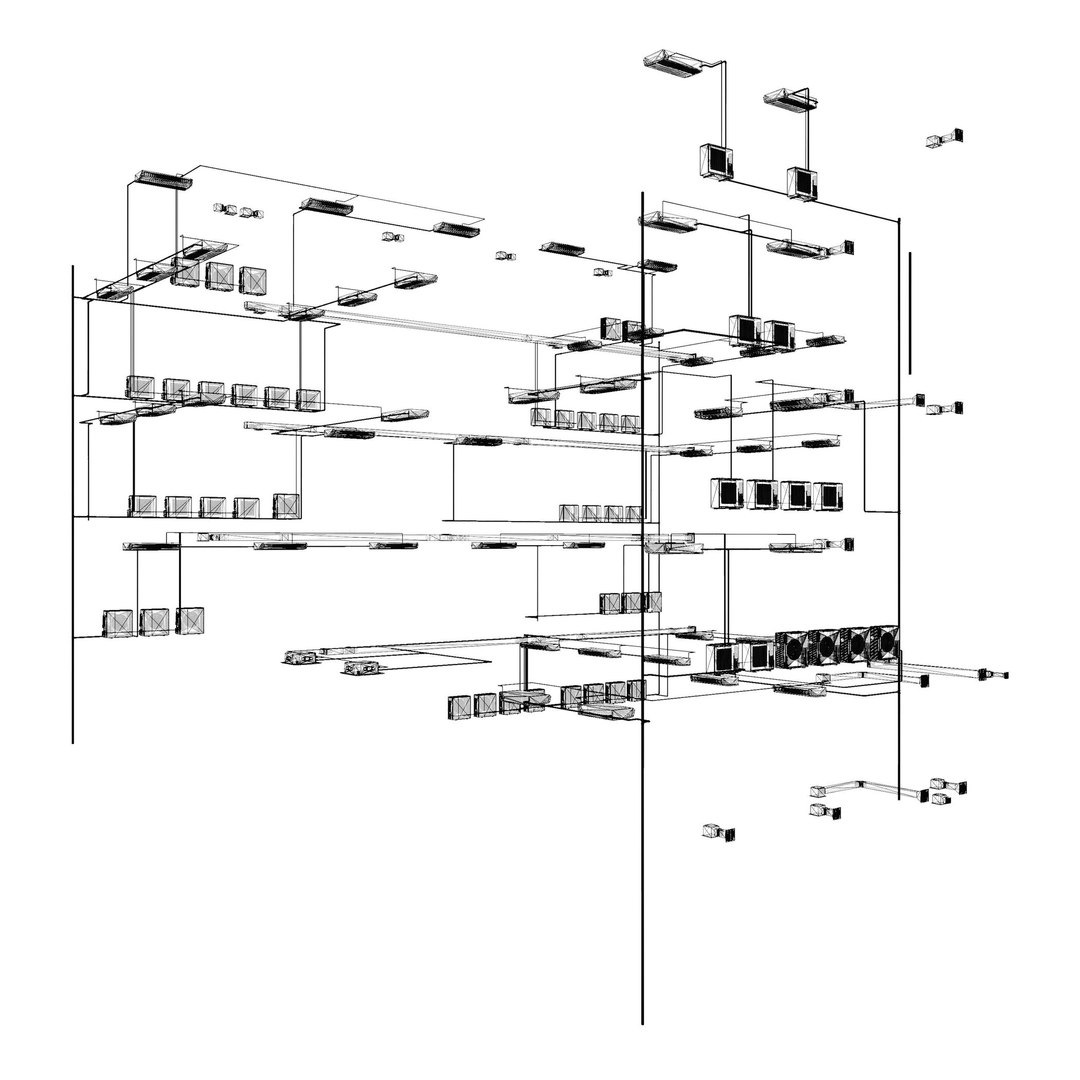 3D Air Conditioning System In Building - TurboSquid 2077762