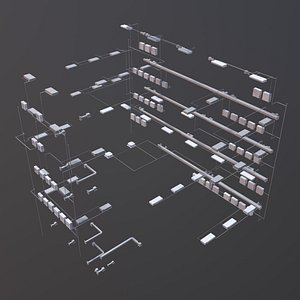 3D Air conditioning system in building
