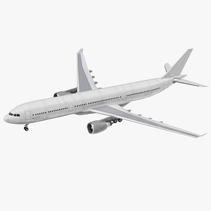 3D jet airliner airbus a330-300 model