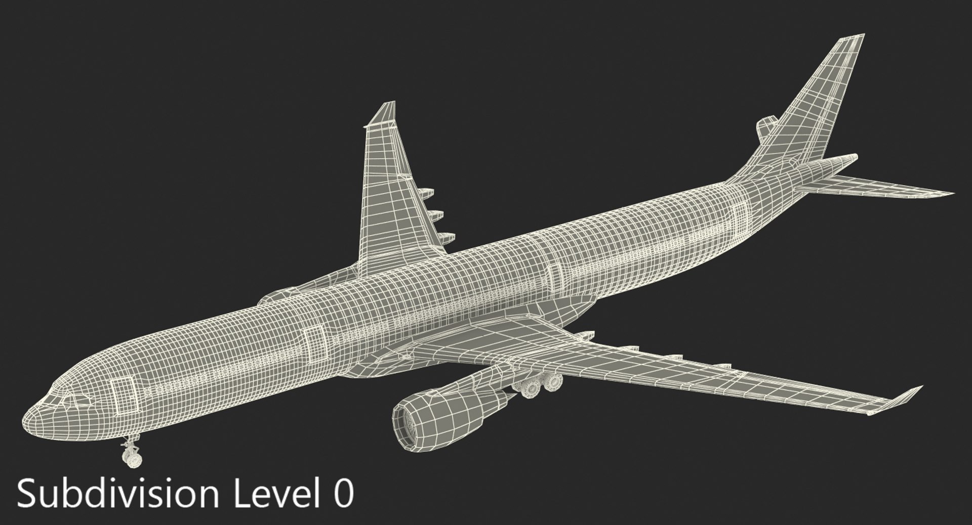 3D jet airliner airbus a330-300 model - TurboSquid 1234467