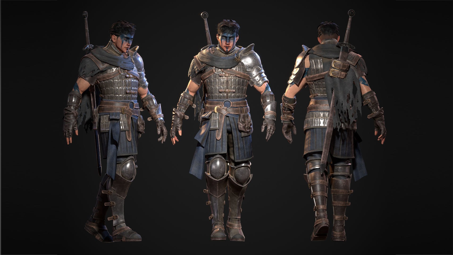Hero Mercenary Warrior Model - TurboSquid 2306366