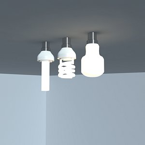 3d light bulbs model