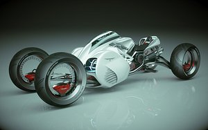 T Bike Four Wheel 05 3D model