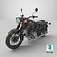 Коричневый мотоцикл Урал М70