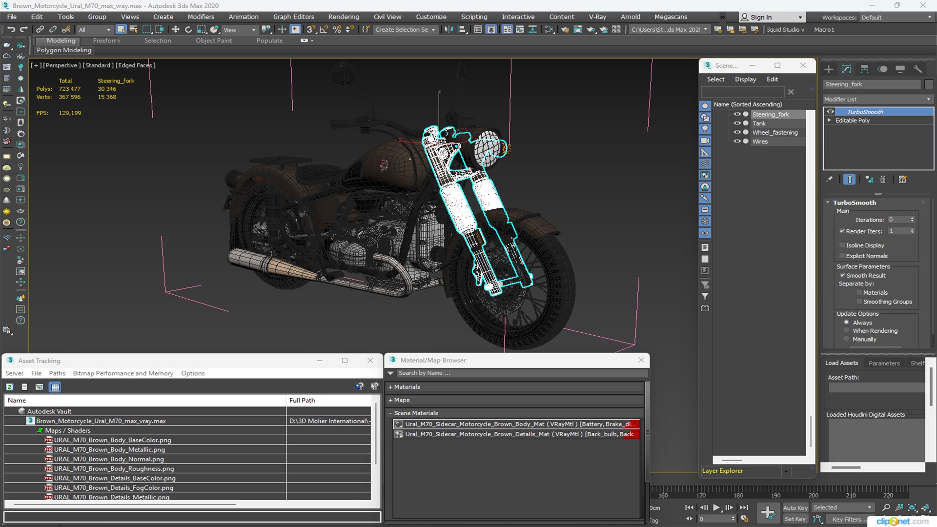 3D model Brown Motorcycle Ural M70 https://p.turbosquid.com/ts-thumb/or/gH4CcM/LQ/brown_motorcycle_ural_m70_027/jpg/1746134319/1920x1080/fit_q87/8074f2e34182031d9895c85e74b8e9a4283f290e/brown_motorcycle_ural_m70_027.jpg