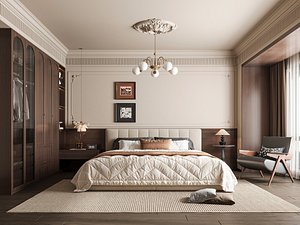 Modern bedroom 3D model