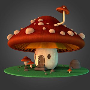 3D mashroomhouse model