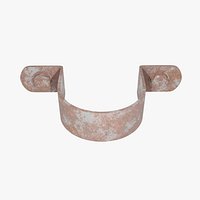 Rusty Metal Pipe Wall Bracket