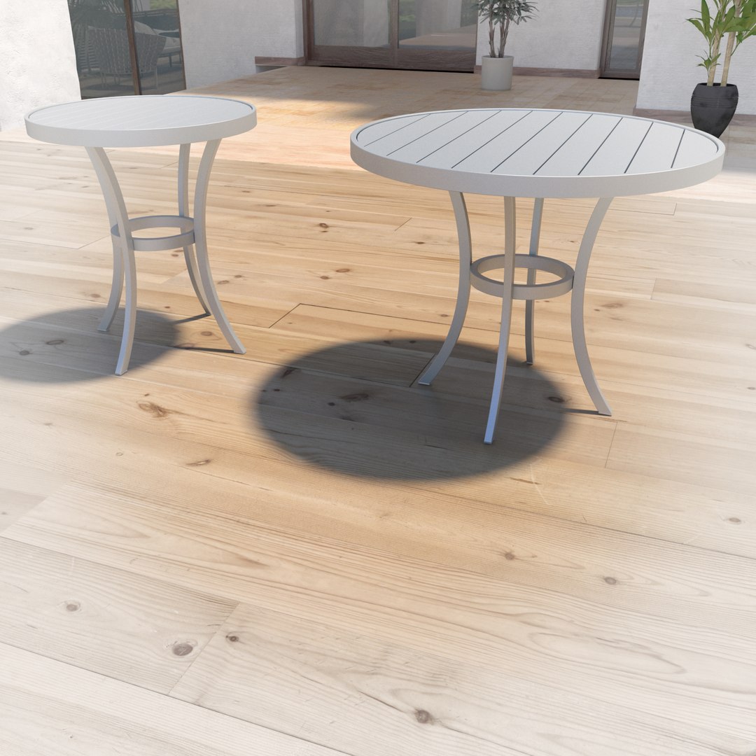 Outdoor Tables 3D Model - TurboSquid 1300167