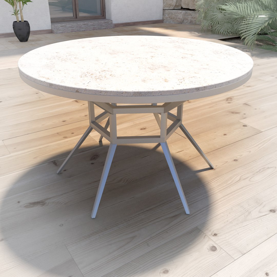 Outdoor Tables 3D Model - TurboSquid 1300167