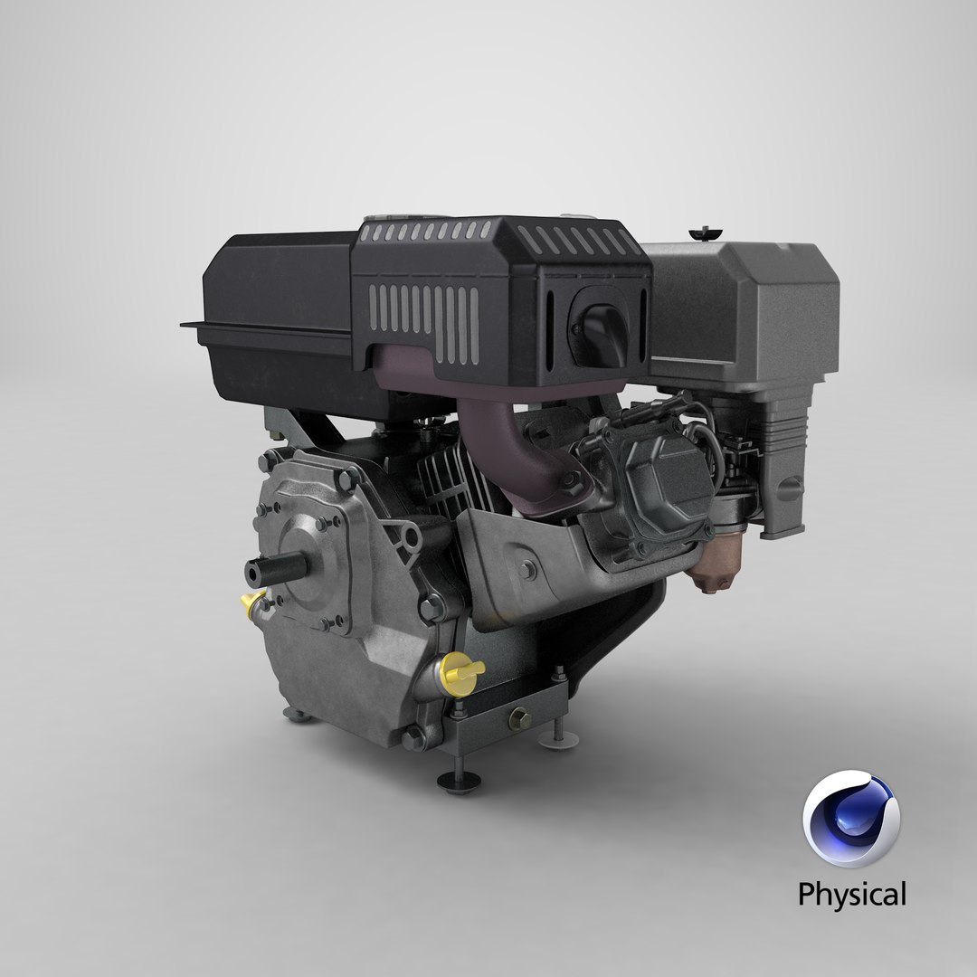 3D Horizontal Shaft Gas Engine Model - TurboSquid 1651263