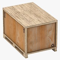 Cargo Wooden Crate 04