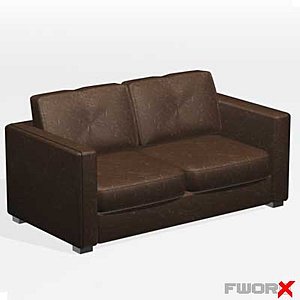 3d model sofa loveseat