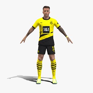 3D Rigged Marcos Reus Borussia Dortmund 2024