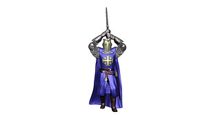 Holy Sepulcher of Jerusalem crusader Infantry 7 3D