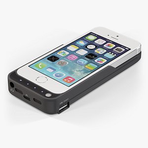 Apple iPhone 5S with Case DF iBattery-01