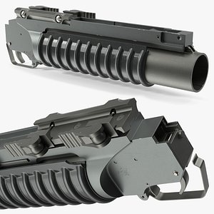 3D Grenade Launcher M203 model