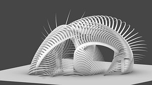 3D Parametric Futuristic Structure model