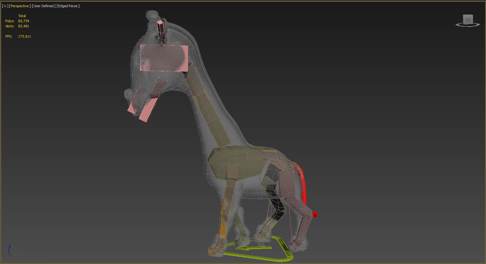 Rigged Cartoon Giraffe Model - TurboSquid 1241626