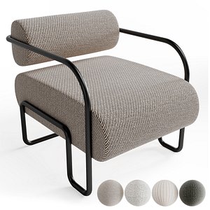 3D model Ardent Chair by Kelly Wearstler 4 Materials