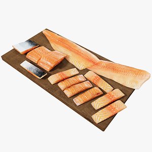 3D Cut Salmon
