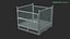 Collapsible Mesh Metal Pallet Cage 3D