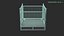 Collapsible Mesh Metal Pallet Cage 3D