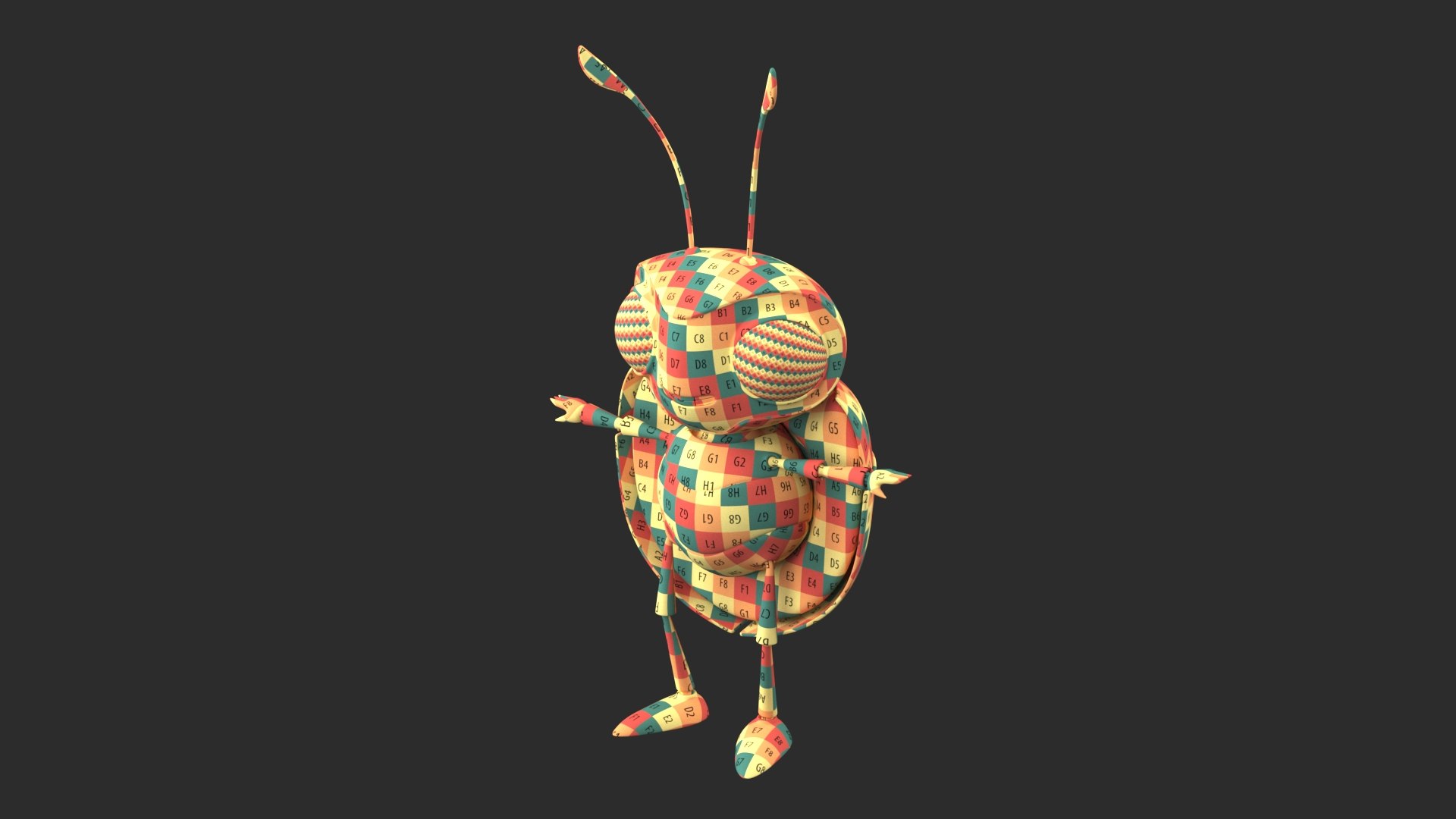 3D Cartoon Ladybug Character Model - TurboSquid 2070244