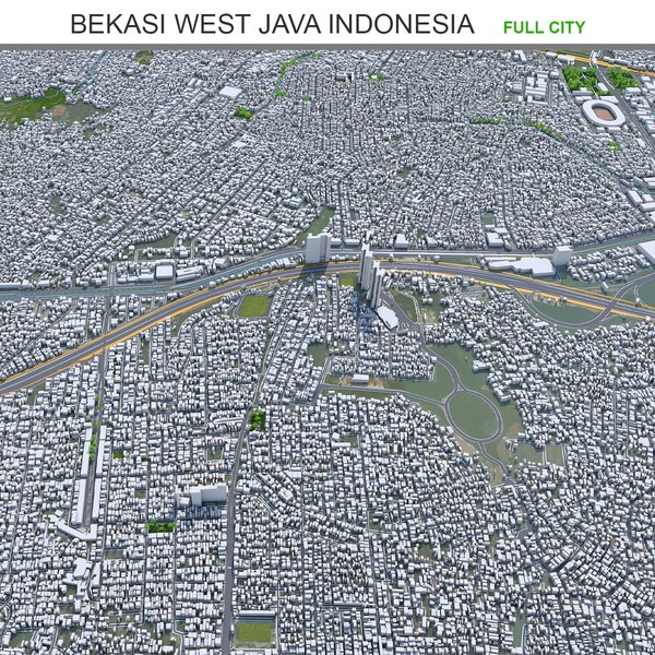 3D Модель Bekasi West Java Indonesia - TurboSquid 2084999