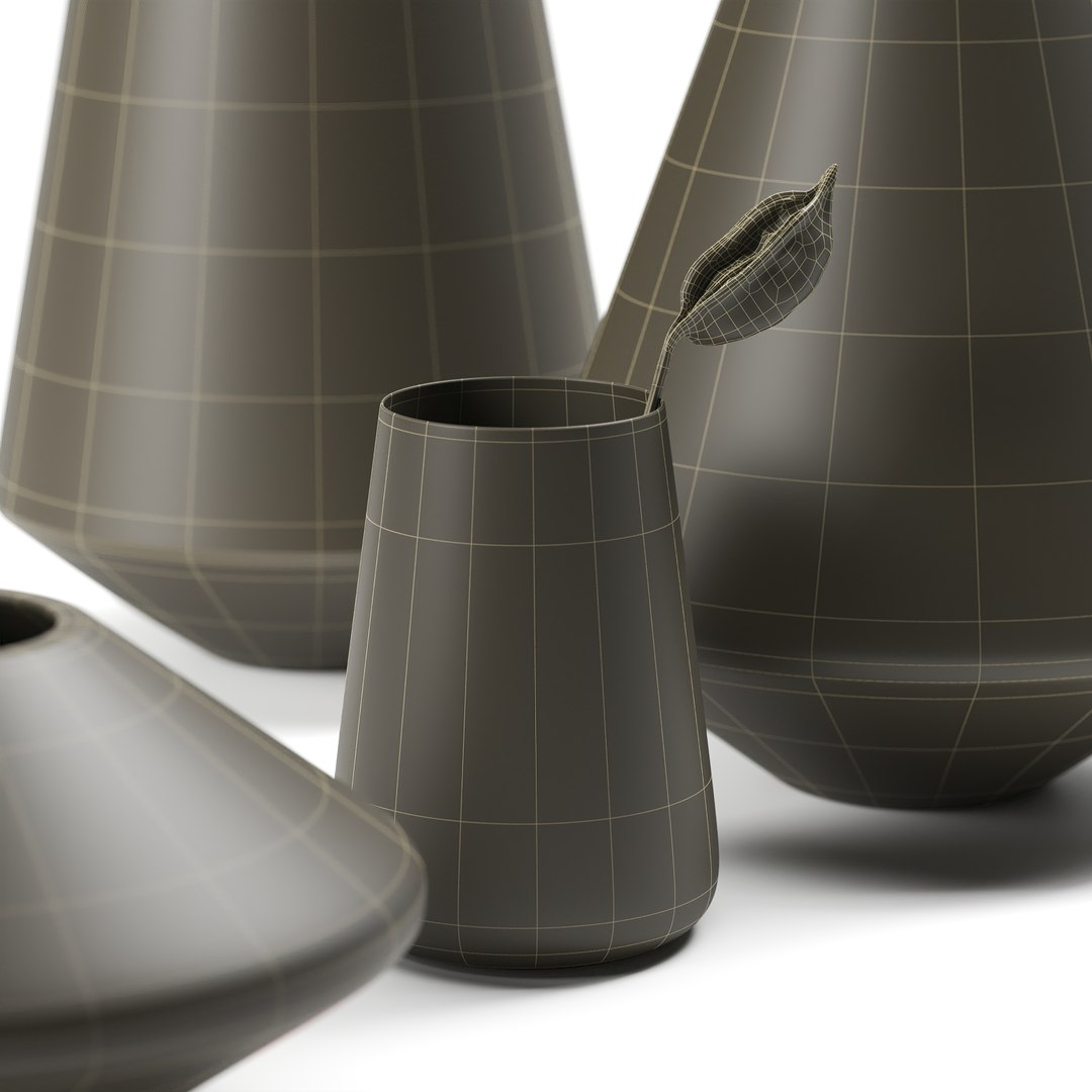 3D Set Vases - TurboSquid 1507544