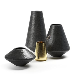 3D set vases