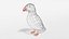 Low Poly Cartoon Puffin