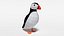 Low Poly Cartoon Puffin