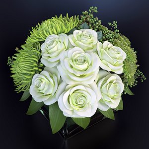 Bouquet green fantasy