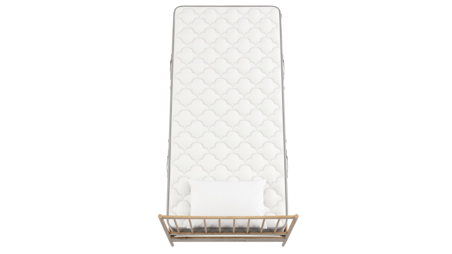 3D Model Twin XL Bed TurboSquid 2046659