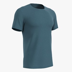 Mens short sleeve t-shirt 02 3D model