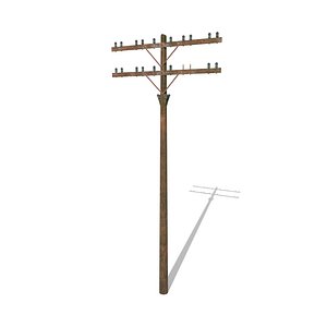 electricity pole 3D model