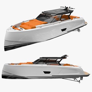 Vanquish VQ58 Sport Luxury Yacht model