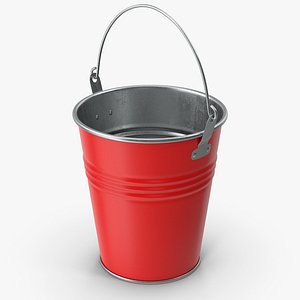 Red Metal Bucket