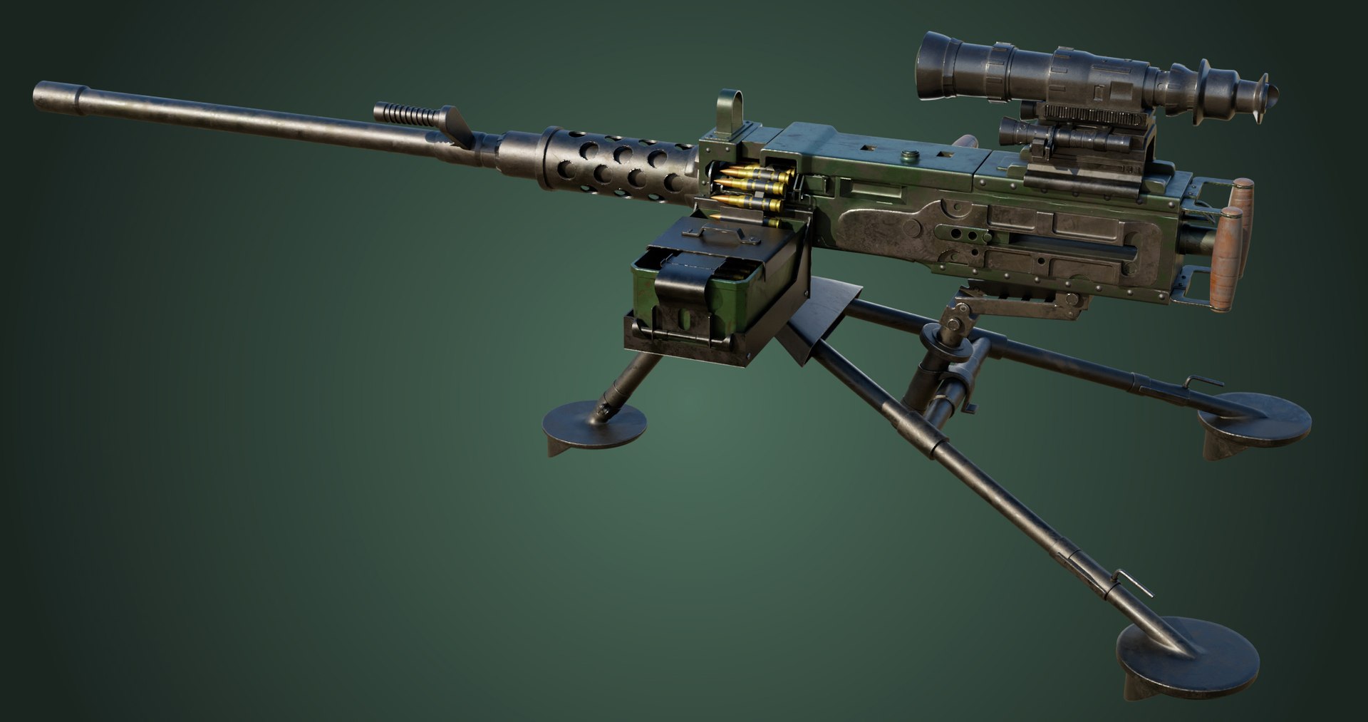 M2 Browning Machine Gun 05 PBR Unity UE V-Ray Arnold Textures Included 3D model https://p.turbosquid.com/ts-thumb/os/XC1M3R/yW/gun05_000138/jpg/1655367640/1920x1080/fit_q87/cdd59e8394b6fce07f949a115e2114b915a266e8/gun05_000138.jpg