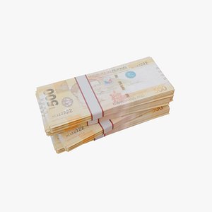 500 Philippine Peso PHP 3D model
